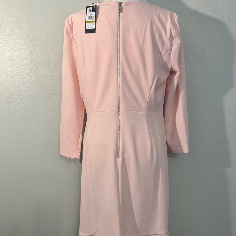 Tommy Hilfiger Light Pink Long Sleeve Dress - Picture 3 of 10